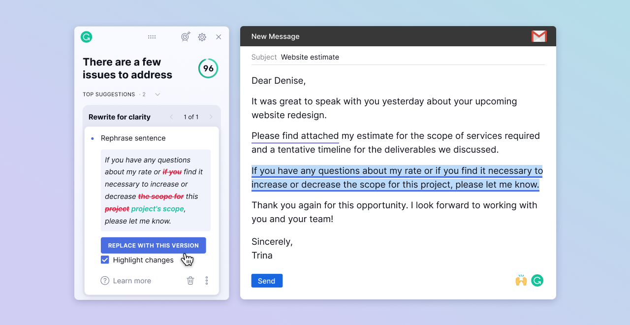 Clarity and Concision Grammarly