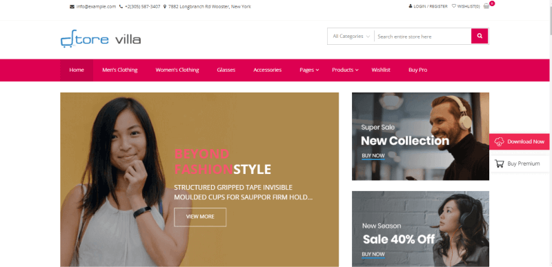 Storevilla Free WooCommerce Theme