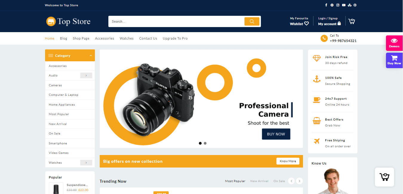 Top Store Free WooCommerce Theme