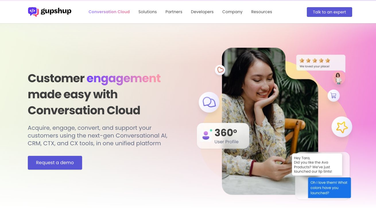 Gupshup Whatsapp Chatbot Tool