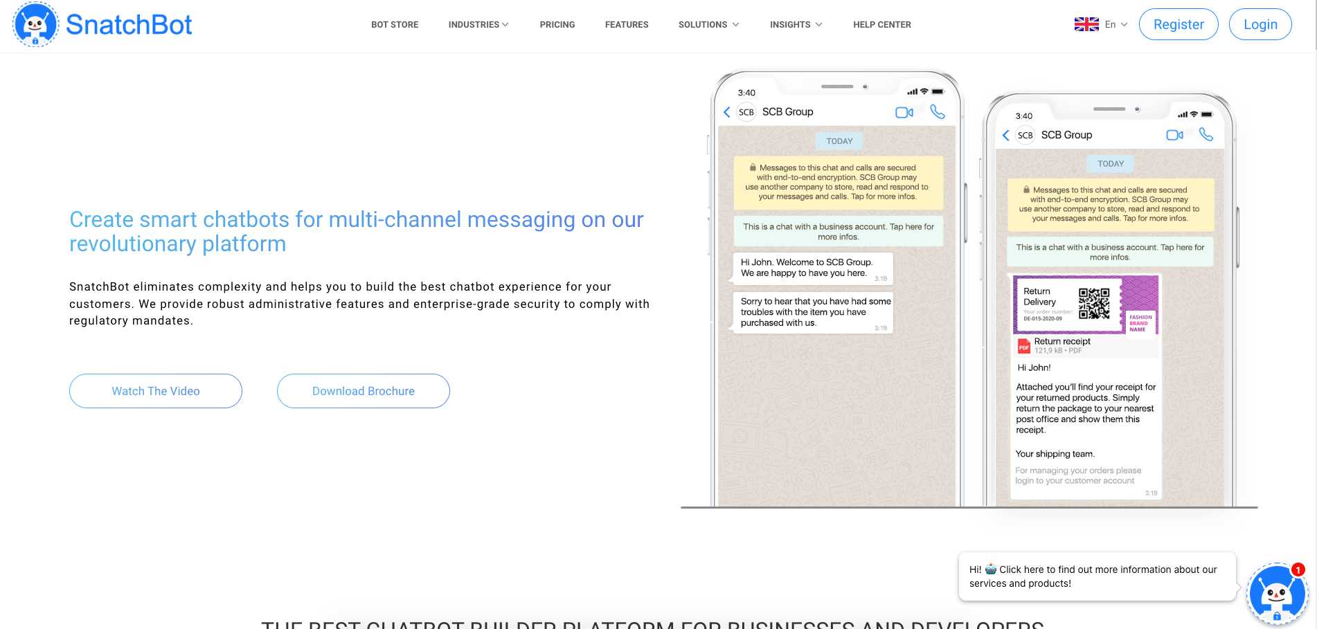 Snatchbot Whatsapp Chatbot Tool