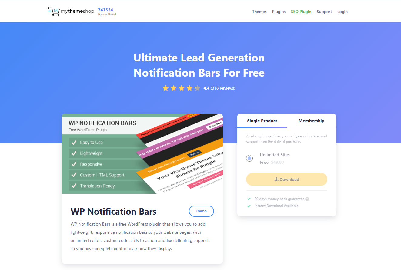 WP Notification Bars