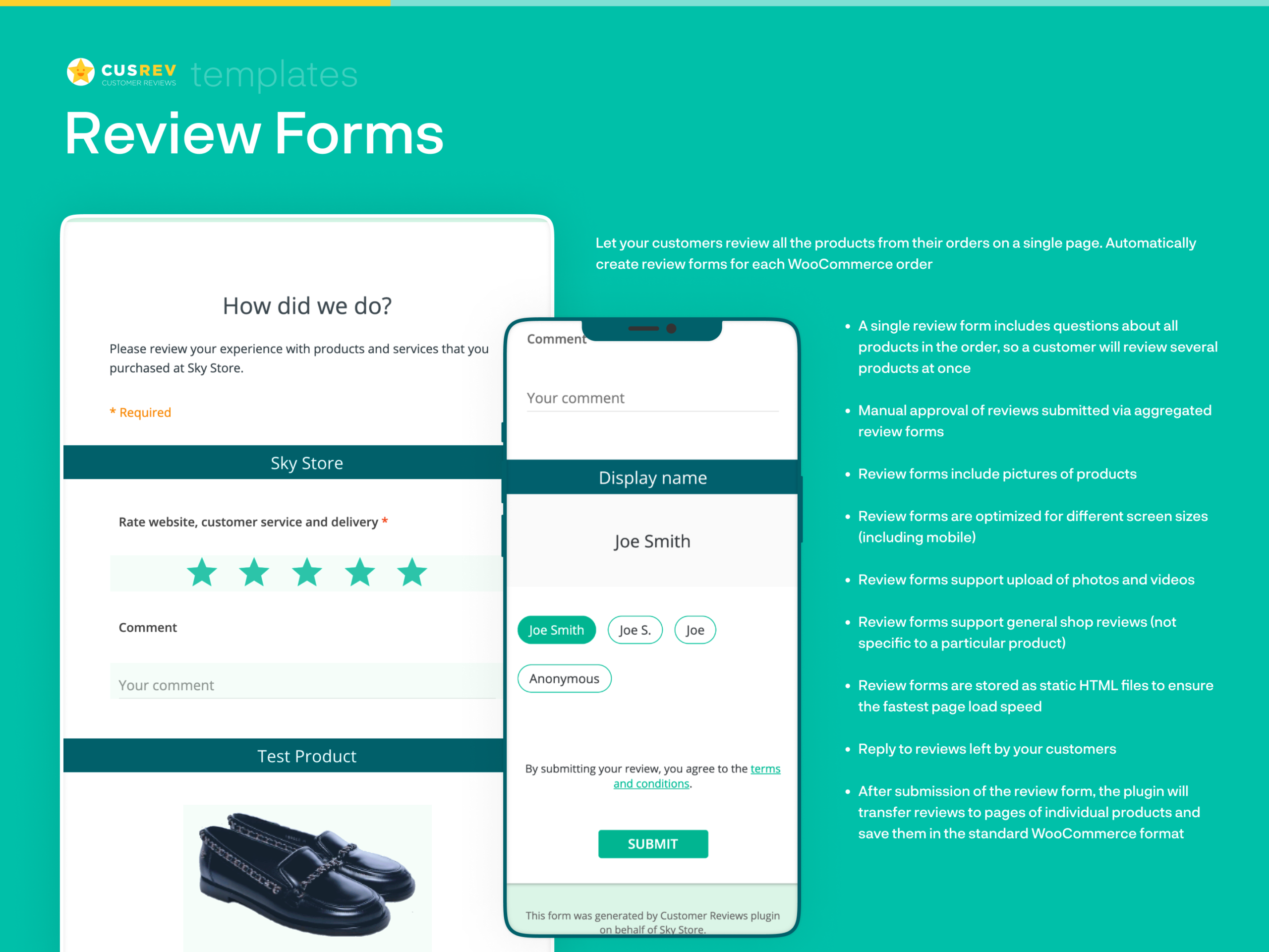 Customer Reviews for WooCommerce