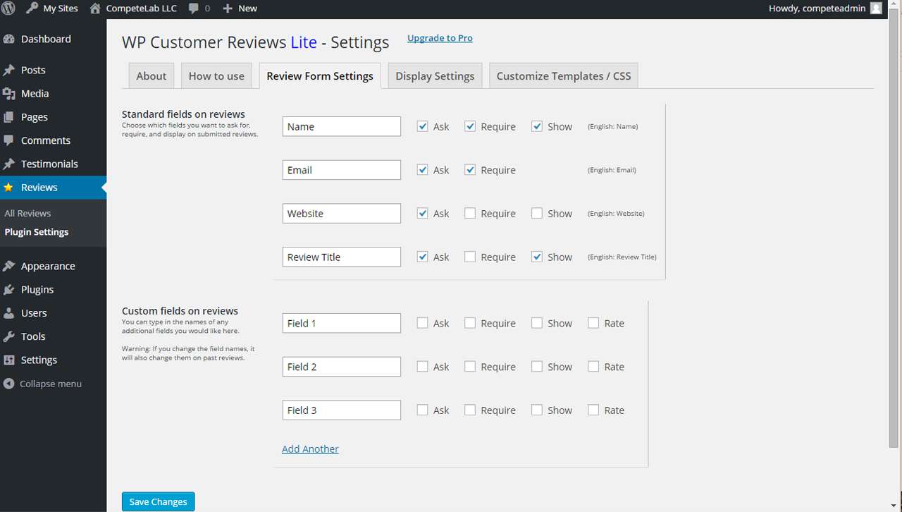 WP Customer Reviews
