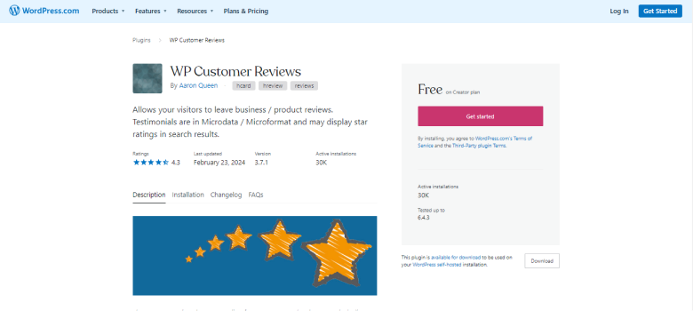 WP Customer Reviews