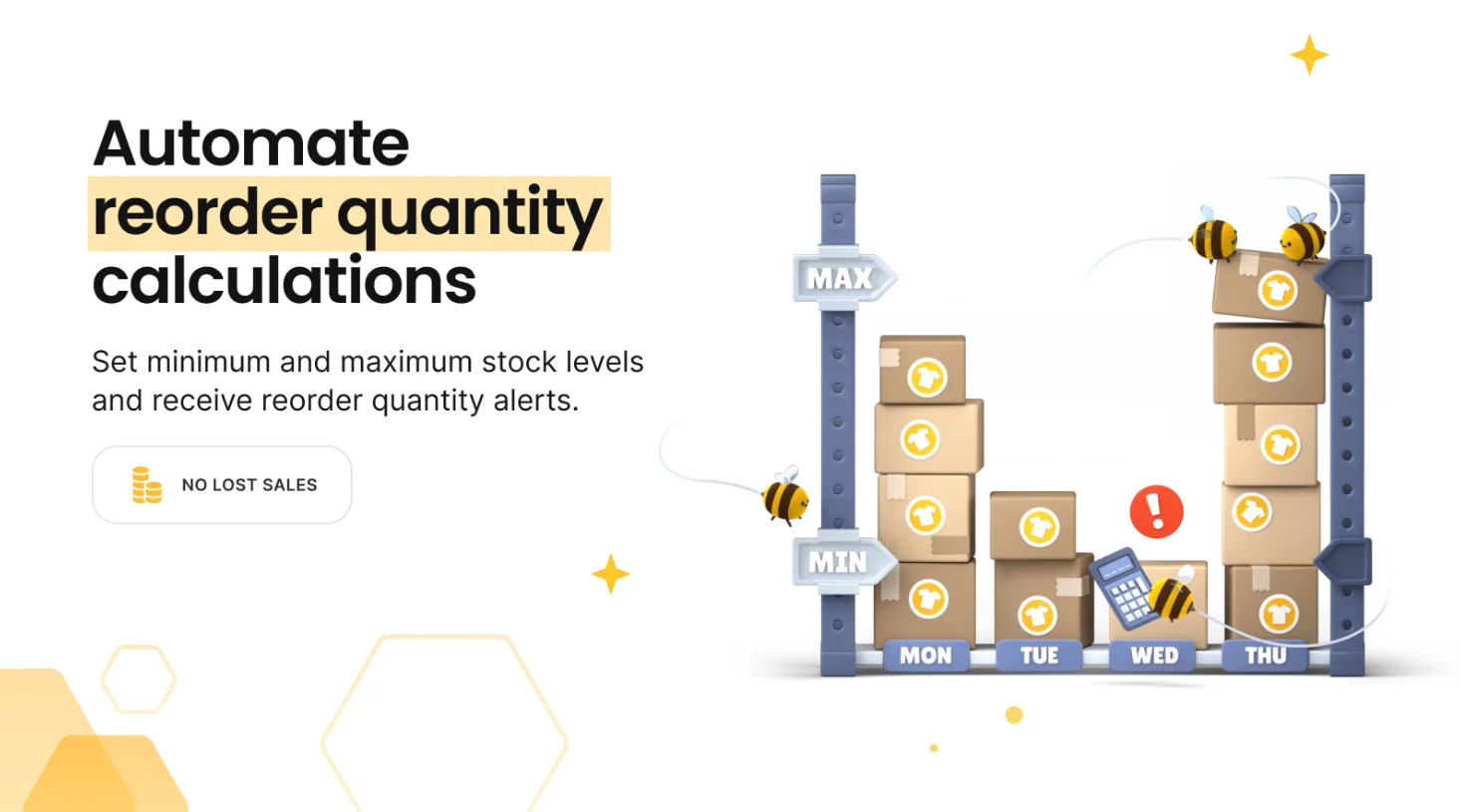 Bee Low Stock Alert & Forecast (merchbees)