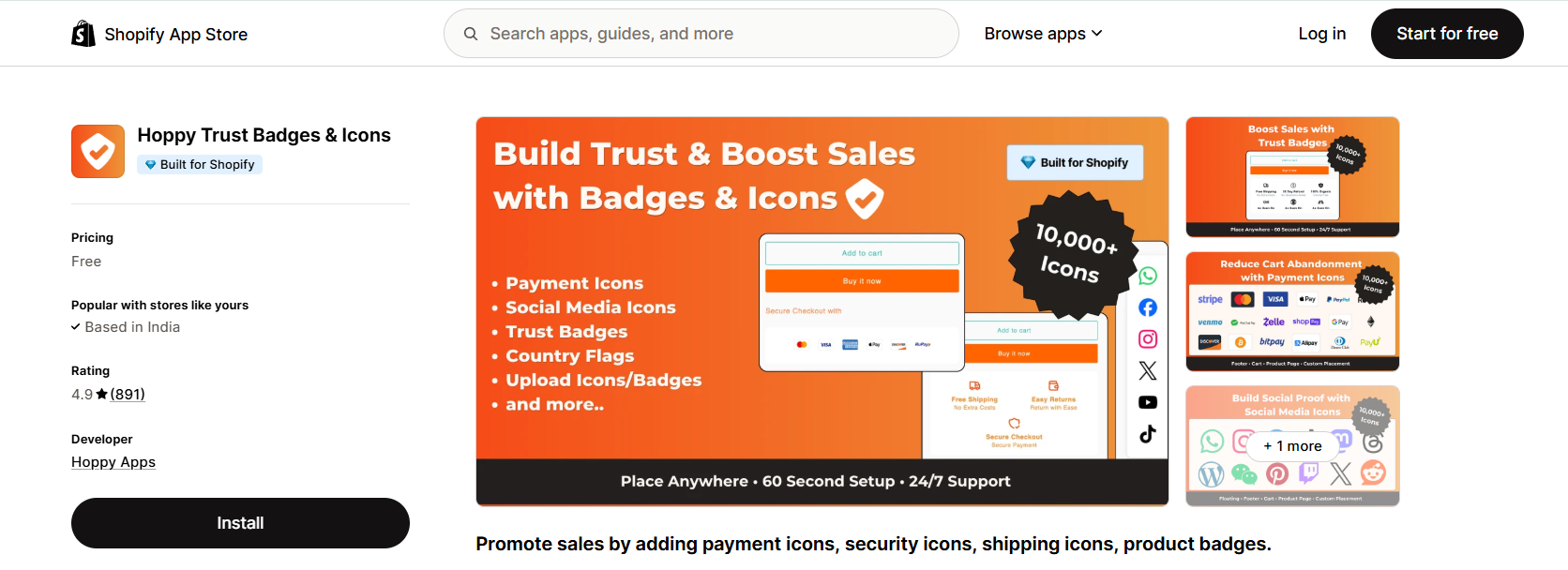 Hoppy Trust Badges & Icons