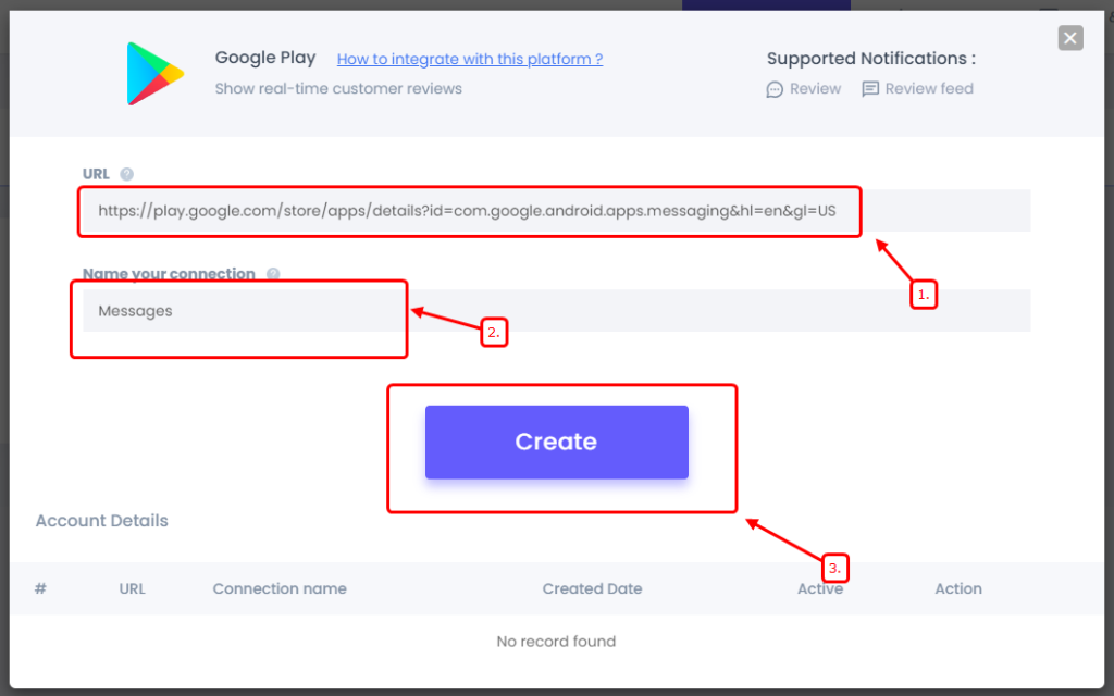 add google play details