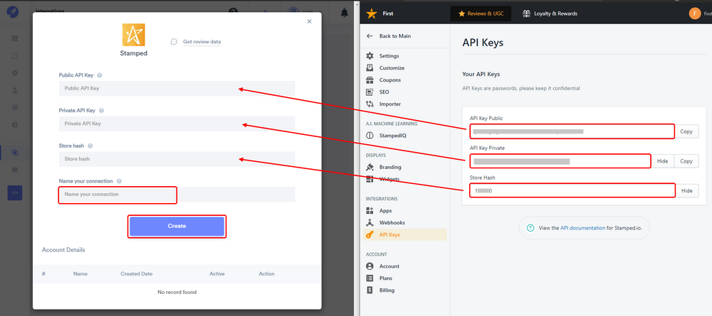 add stamped details