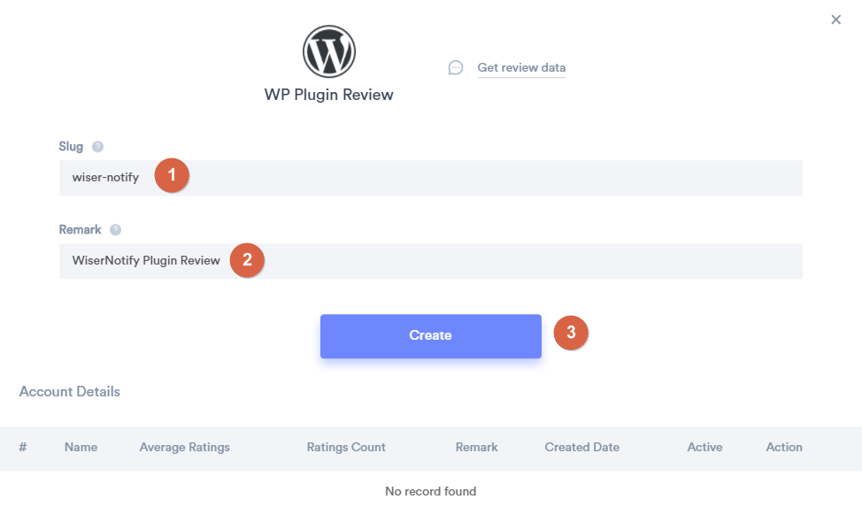 add wordpress details