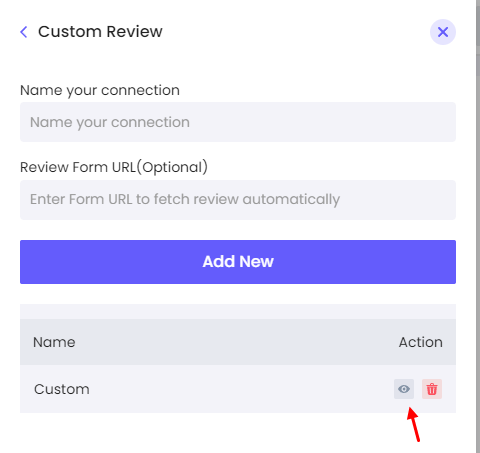 click on eye button