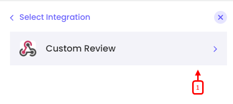 select custom reivew integration