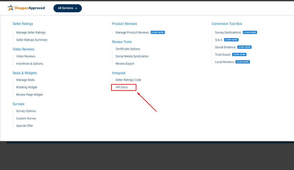 shopper approved api doc