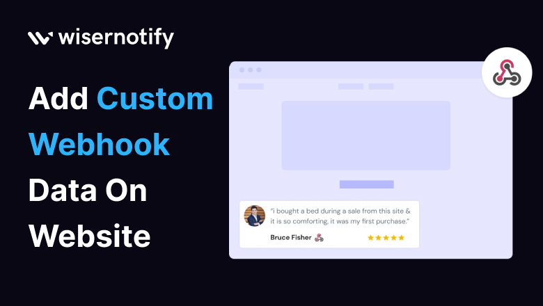How to add Custom Webhook data on website