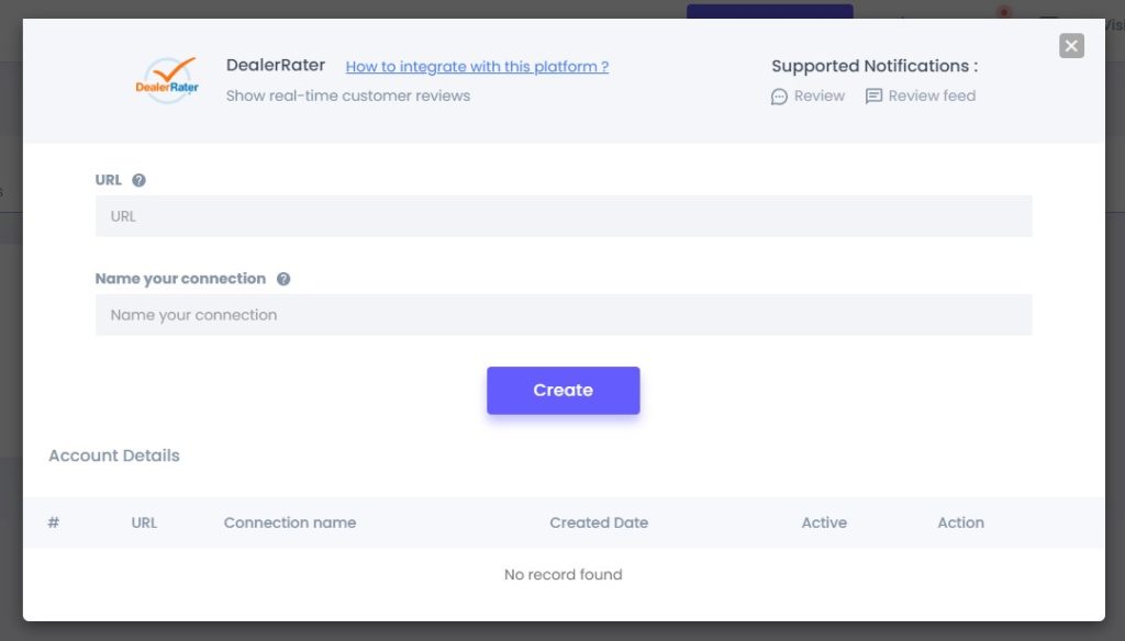 add dealerrater details