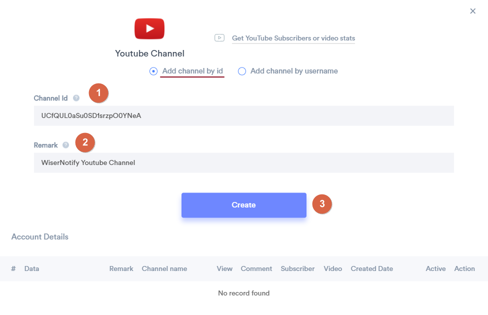 add youtube detials
