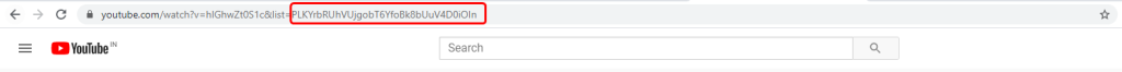copy playlist id