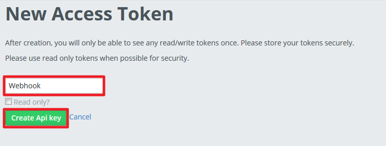 create api key bonusly