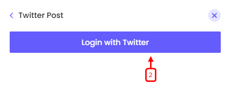 login into twitter