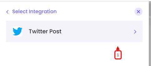 select twitter as data source
