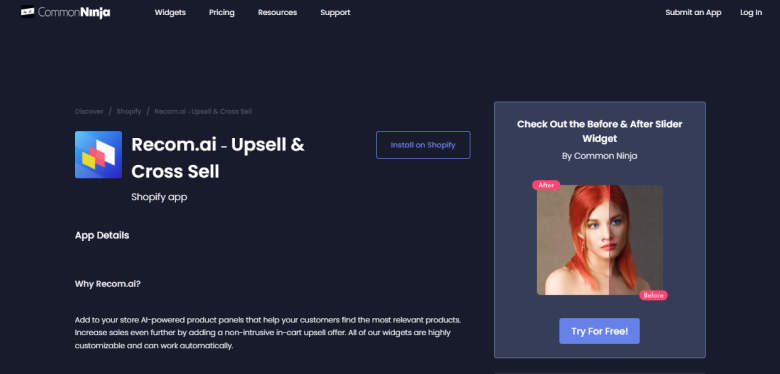 Recom.ai- Upsell, and Cross-sell