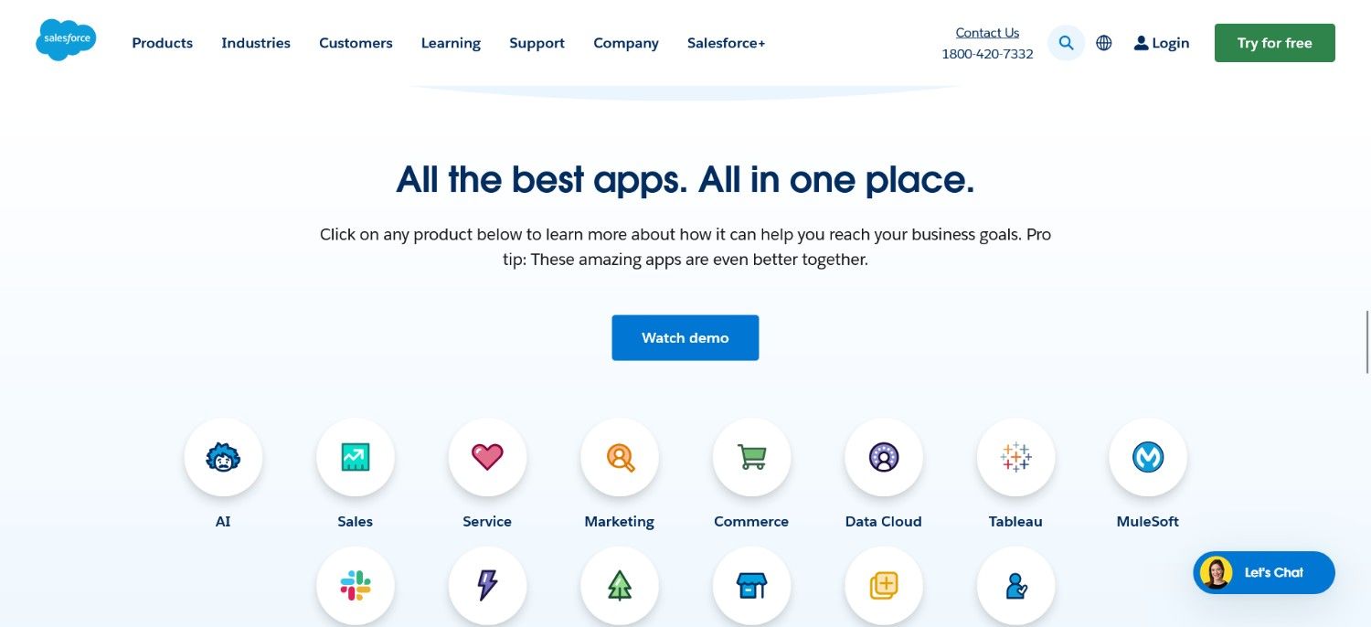 Salesforce Lead-Gen CTA Example