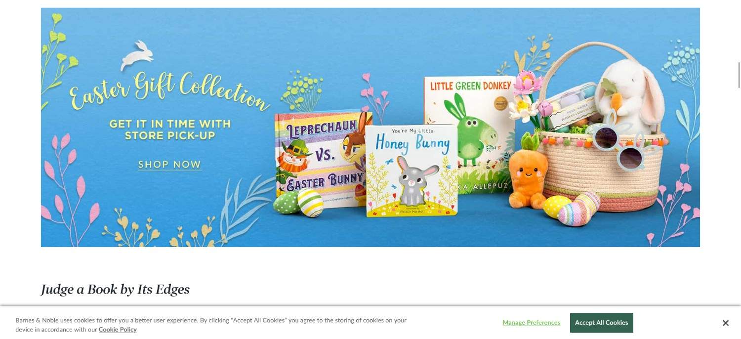 Barnes and Noble Lead-Gen CTA Example