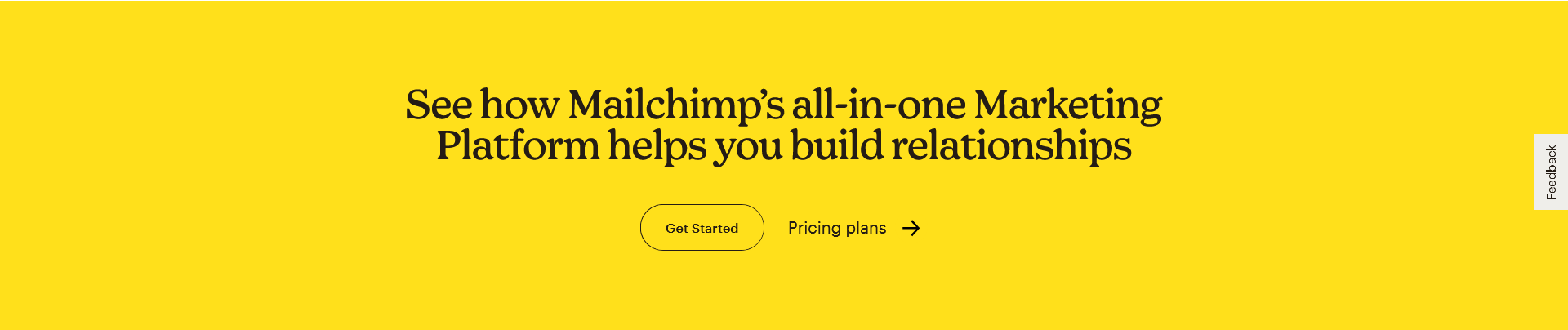 Mail Chimp Lead-Gen CTA Example
