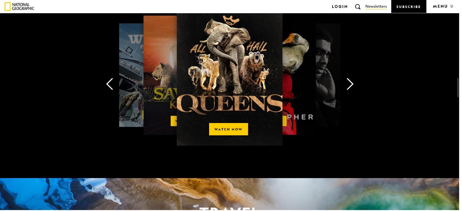 National Geographic Lead-Gen CTA Example