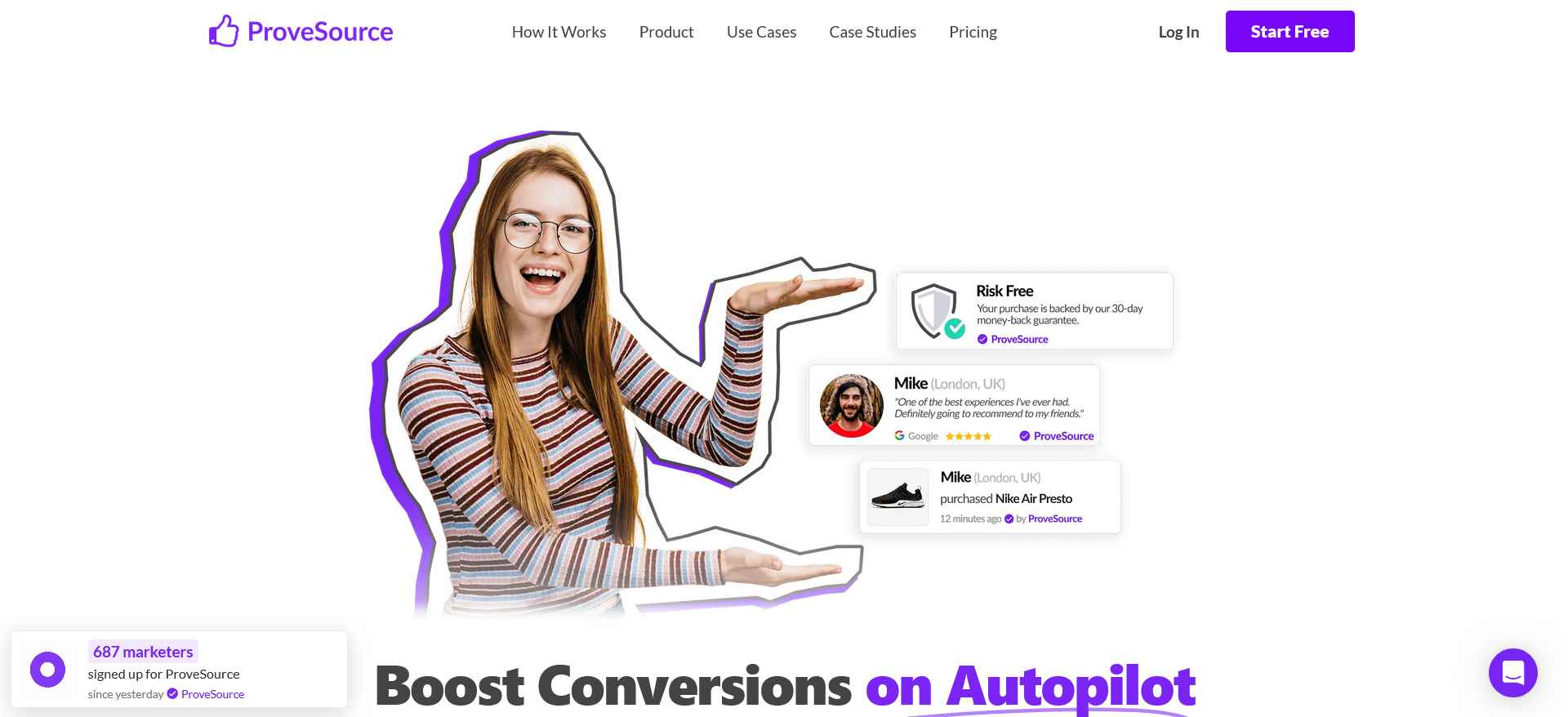 ProveSource FOMO marketing tool