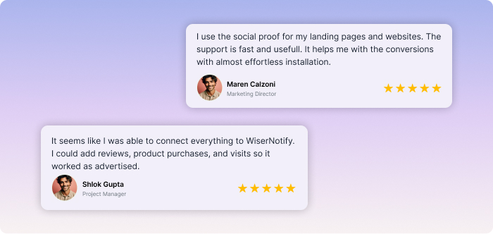 Double testimonial Google review widget