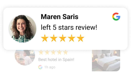 Popup Google review widget