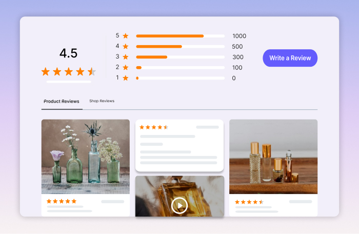 Wall of love Google review widget