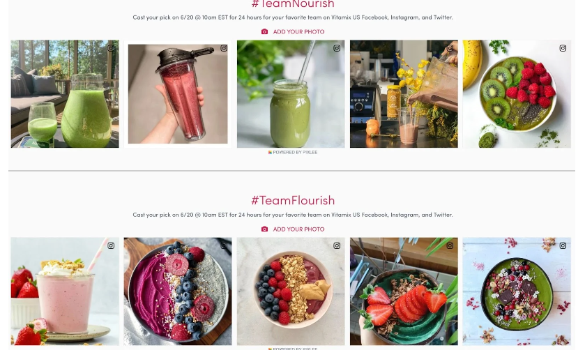 Vitamix Smoothie of the Year customer recipe contest entries