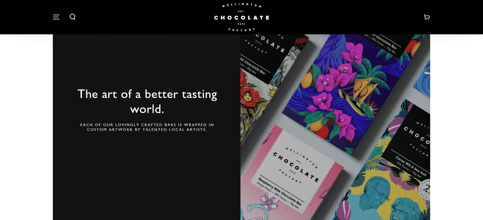 Wellington Chocolate Factory brand connection