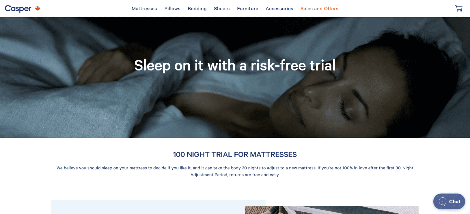 Casper 100-night trial commitment psychology
