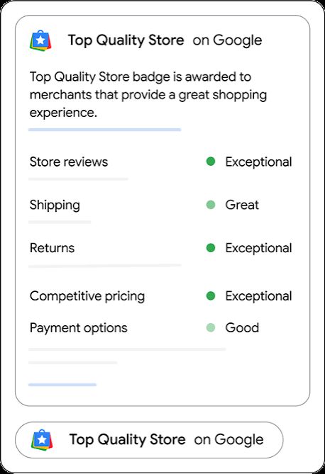 Google’s official store widget