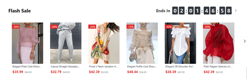 StyleWe flash sale loss aversion