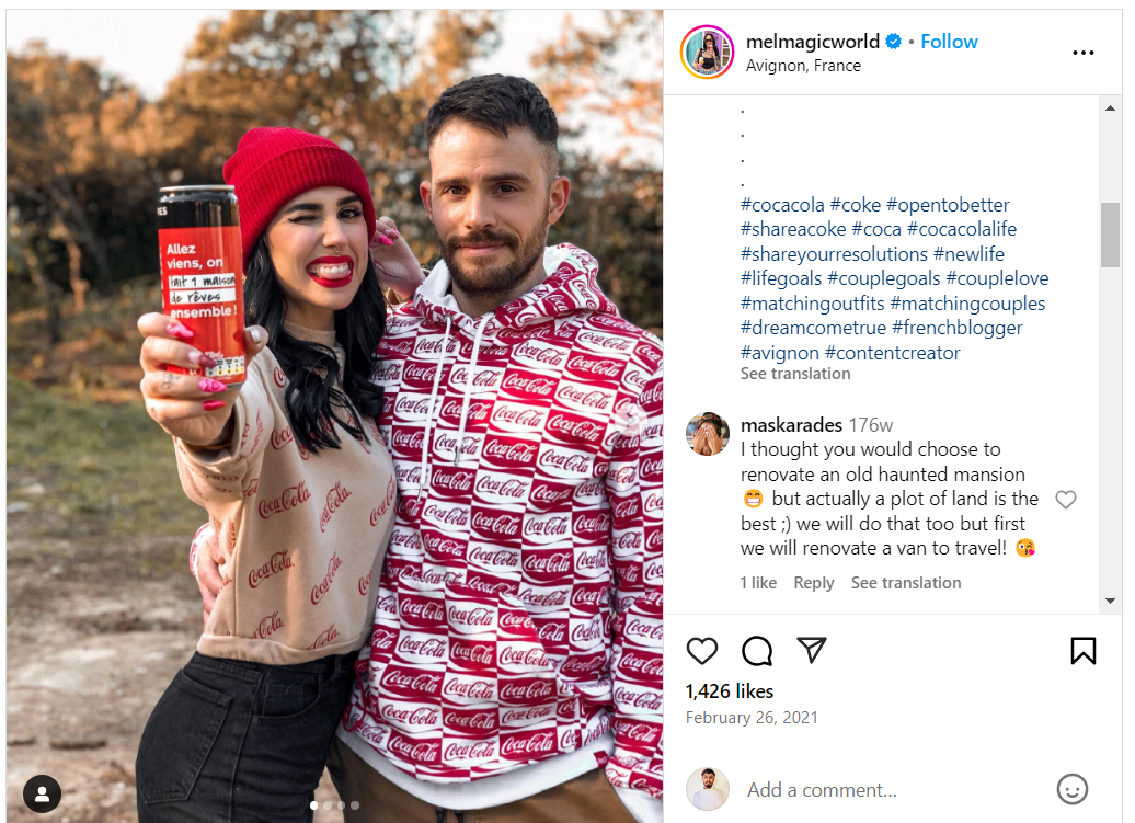 Branded hashtag campaign collecting customer posts
