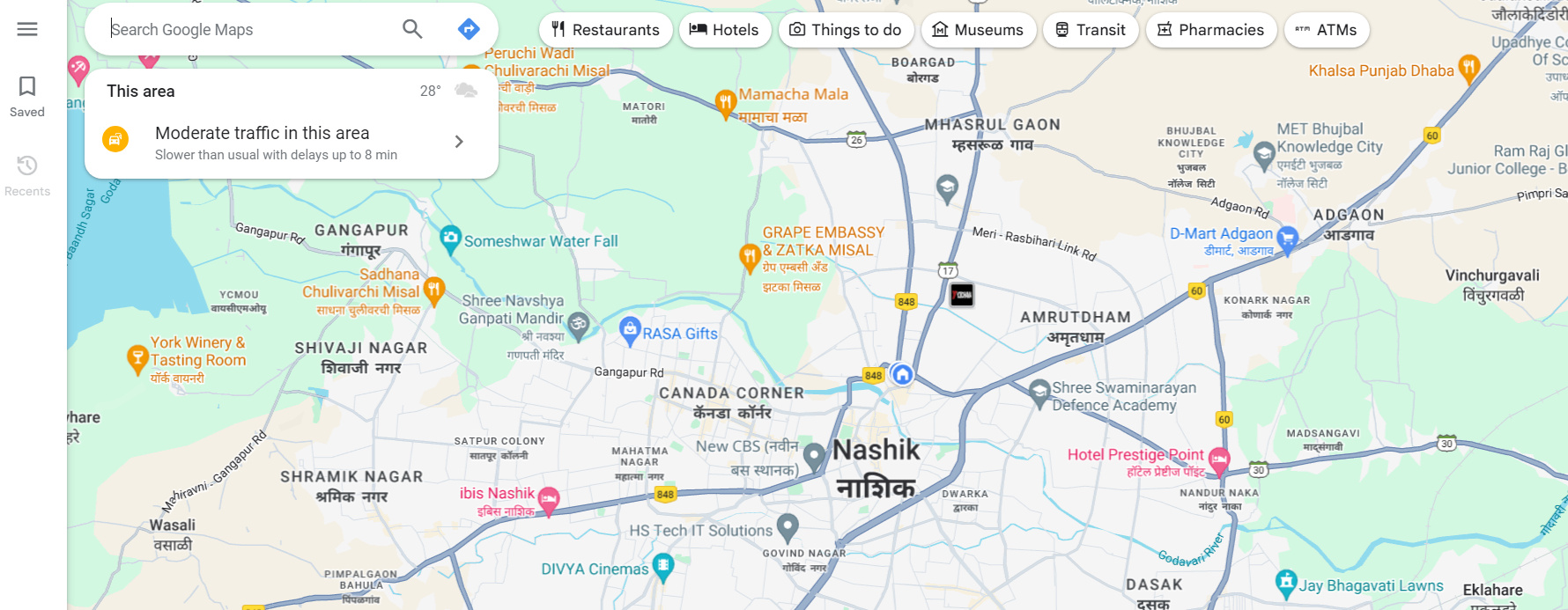 Search for business on Google Maps to leave review