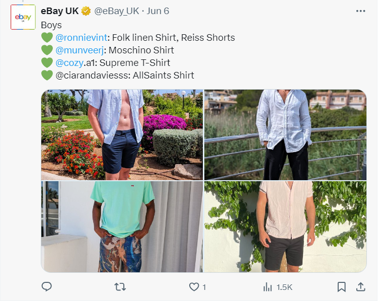 eBay customer finds shared by buyers