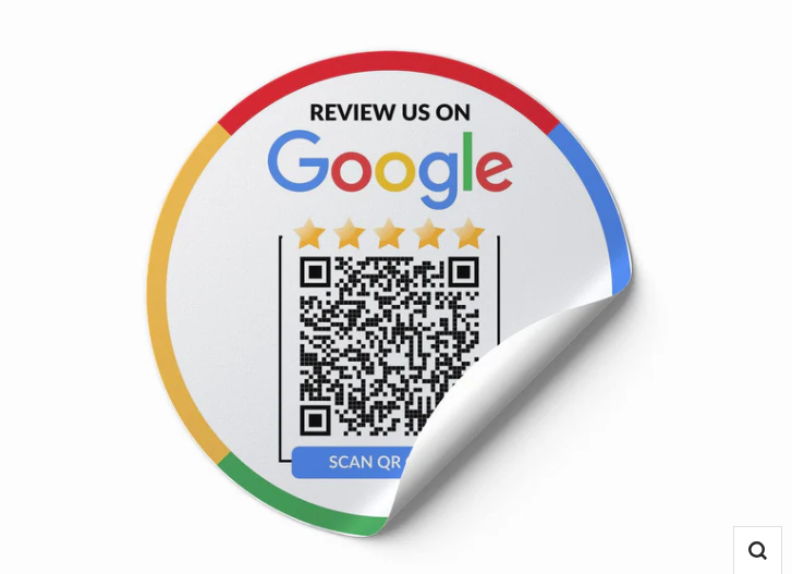 Google review stickers for collecting reviews