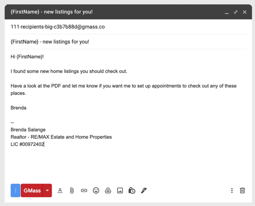 Automated follow-up sequence for real estate leads