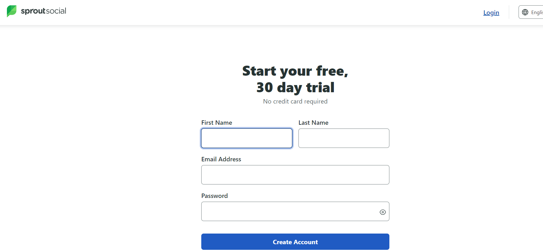 Trial signup saying no credit card is required