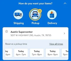 Walmart online grocery pickup omnichannel experience