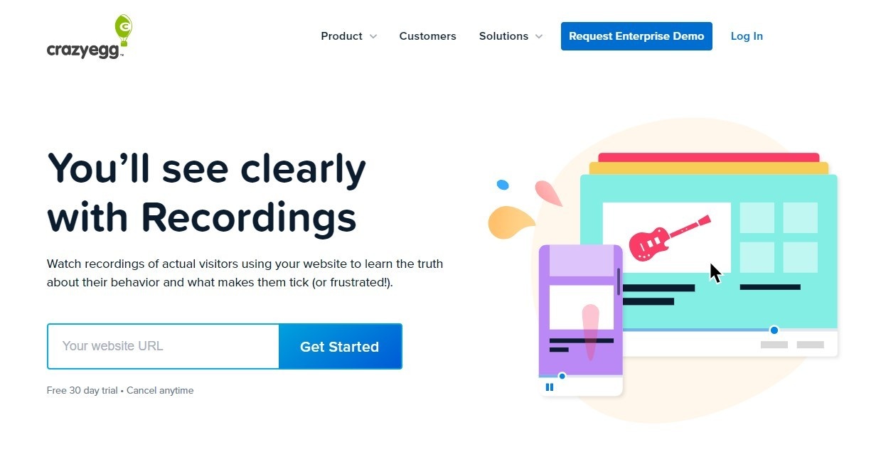 Crazy Egg website
