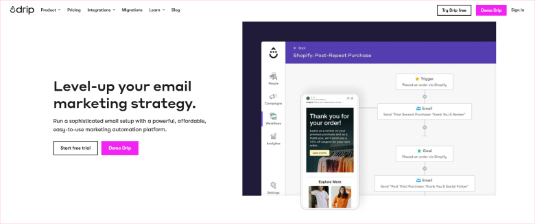 Drip marketing tools