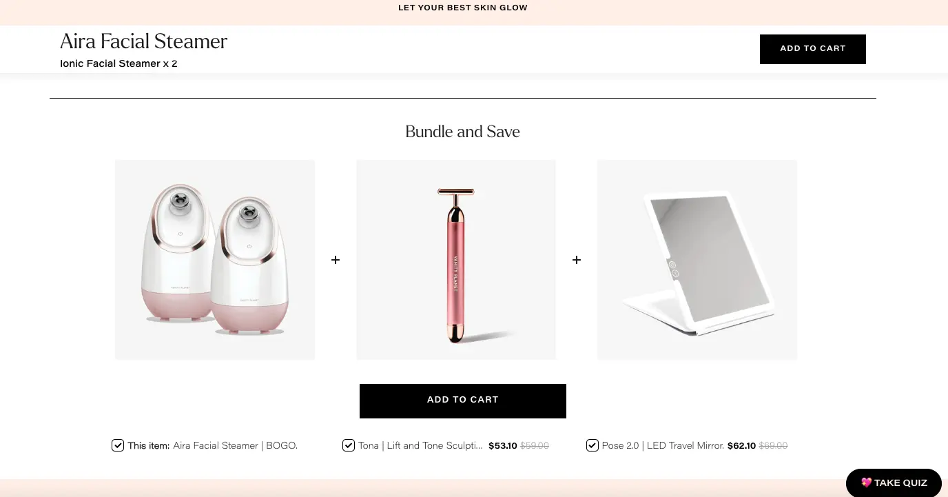 Vanity Planet skincare device bundle example
