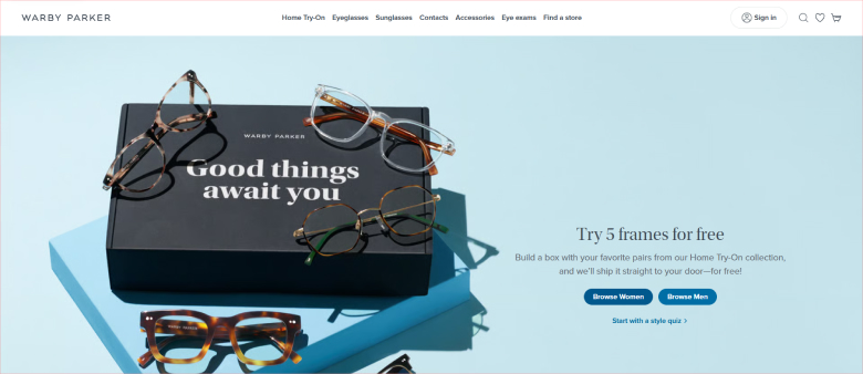 Warby Parker marketing tools