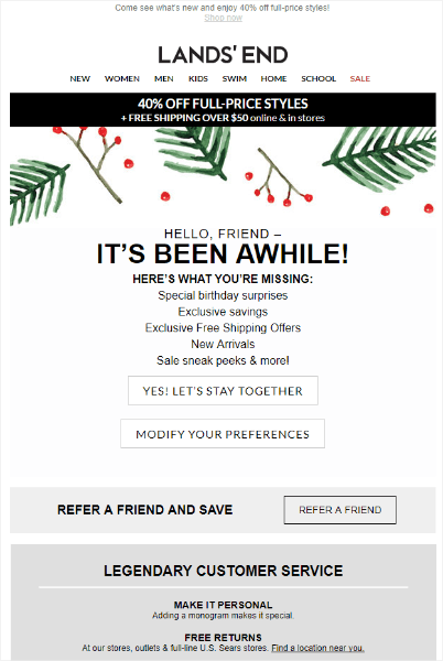 Win-Back Campaigns for Lapsed Customers